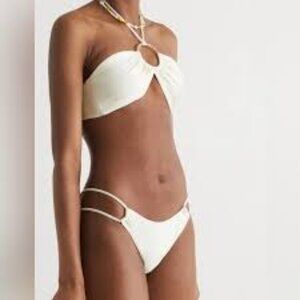 Cult Gaia Myra ivory bikini gorgeous swimsuit M medium